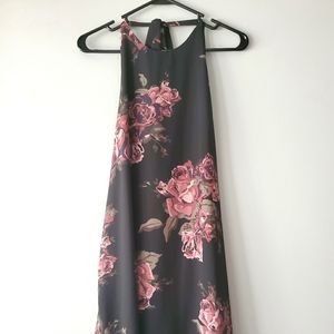 Open Back Floral Mini